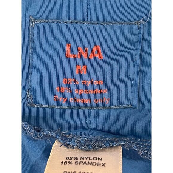 LNA Blue Low Rise Cropped Zippered Ankle Leggings Size M - Picture 8 of 9